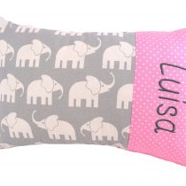 Kissen mit Namen Elefanten rosa
