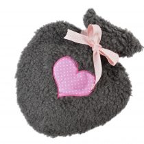 Wärmflasche Herzilein grau