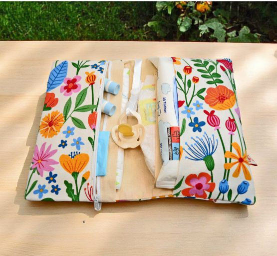 Windeltasche Sommerblumen