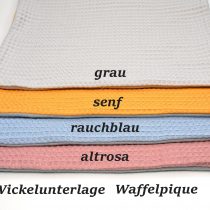 Wickelunterlage Waffelstoff altrosa