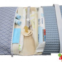 Windeltasche Muschel blau