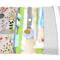 Windeltasche Waffelpique Panda