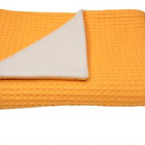 Babydecke Waffelpique senf