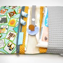 Windeltasche Waffelpique Tiere