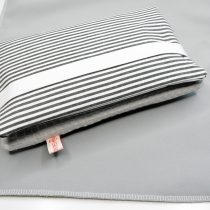 Windeltasche Streifen schwarz