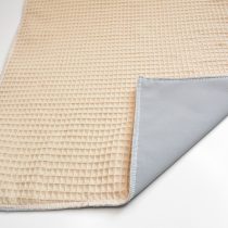Wickelunterlage abwaschbar Waffelstoff blau