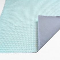 Wickelunterlage abwaschbar Waffelstoff blau
