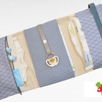 Windeltasche 3 Seiten Muschel blau