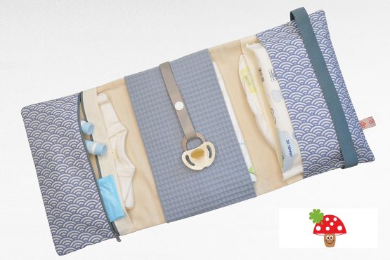3 Seiten Windeltasche XXL Muschel