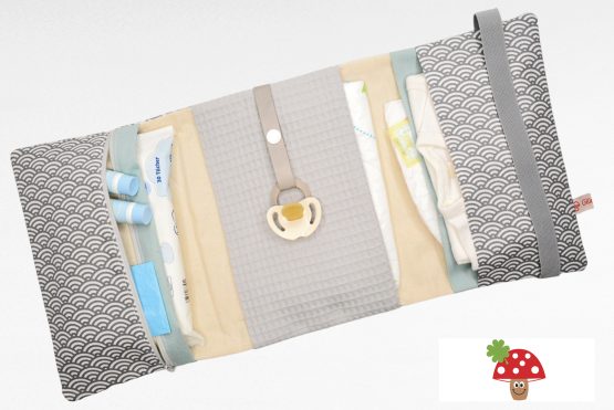 3 Seiten Windeltasche XXL Muschel