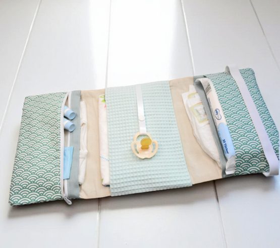 3 Seiten Windeltasche XXL Muschel