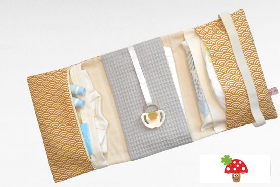 3 Seiten Windeltasche XXL Muschel