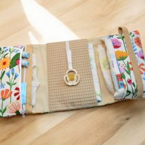 Windeltasche 3 Seiten Sommerblumen