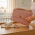 2 in 1 Windeltasche Waffelstoff rosa Wickelunterlage mit Fächern